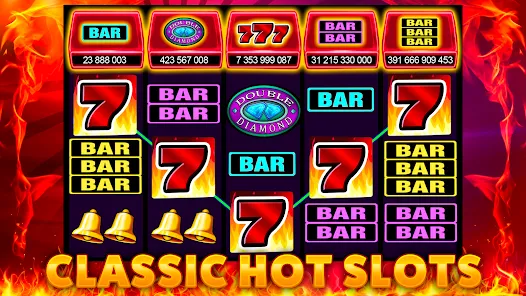 777 Coins Zwycięska kombinacja siódemek, barów, dzwonków na klasycznym automacie do gier